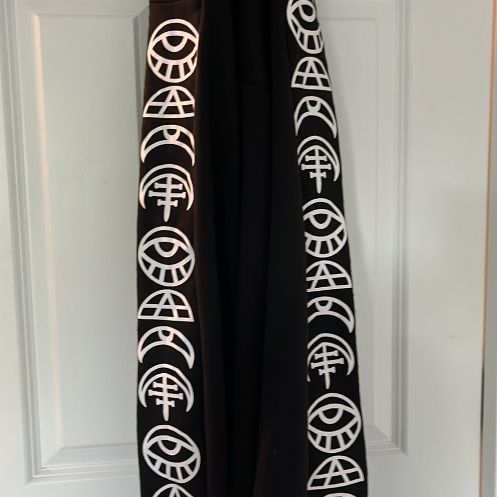 🧿 EVIL EYE 🪬 MOON 🌚 WICCAN CARDIGAN🧙🏻‍♀️🐈‍⬛sz.MEDIUM - Picture 7 of 13